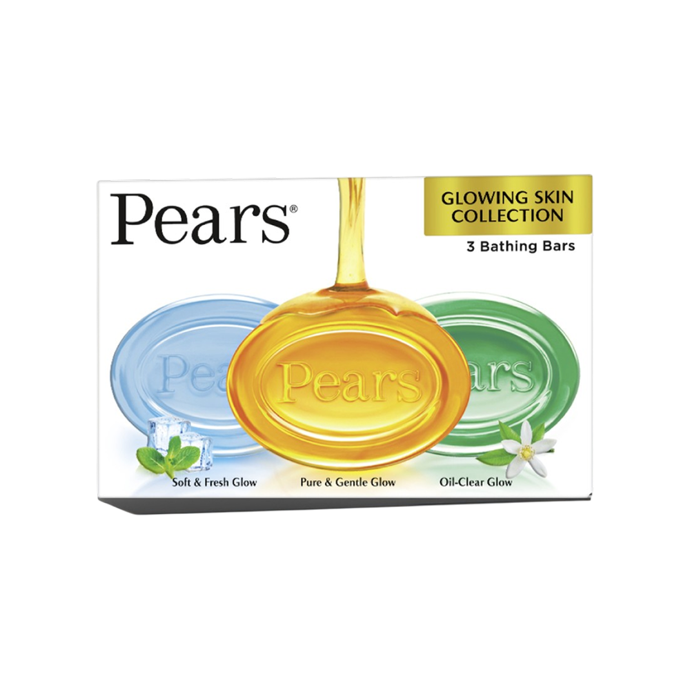Pears Glowing Skin Collection Bathing Bar Variety Pack
