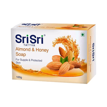 Sri Sri Tattva Almond & Honey Soap 100g X 4