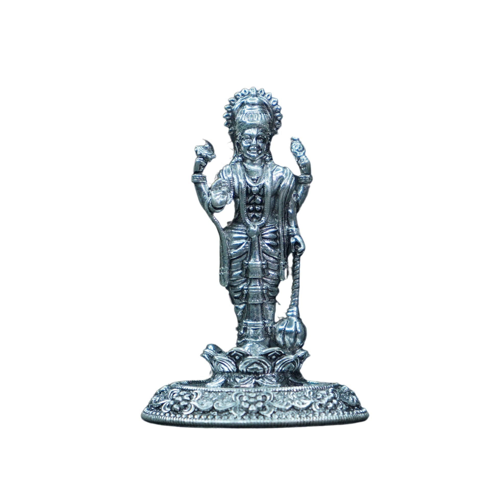 Mahita Collections Pure Silver Antique Satya Narayana Swamy 26.43g