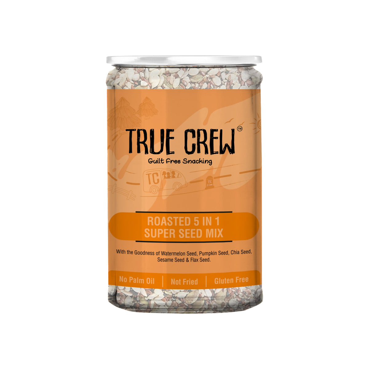 Sri Sri Tattva TRUE CREW Roasted 5 in 1 Super Seed Mix Bottle 200 g