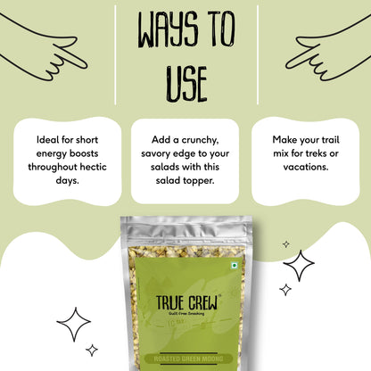 Sri Sri Tattva TRUE CREW Roasted Green Moong Pouch 150 g