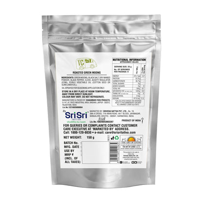 Sri Sri Tattva TRUE CREW Roasted Green Moong Pouch 150 g