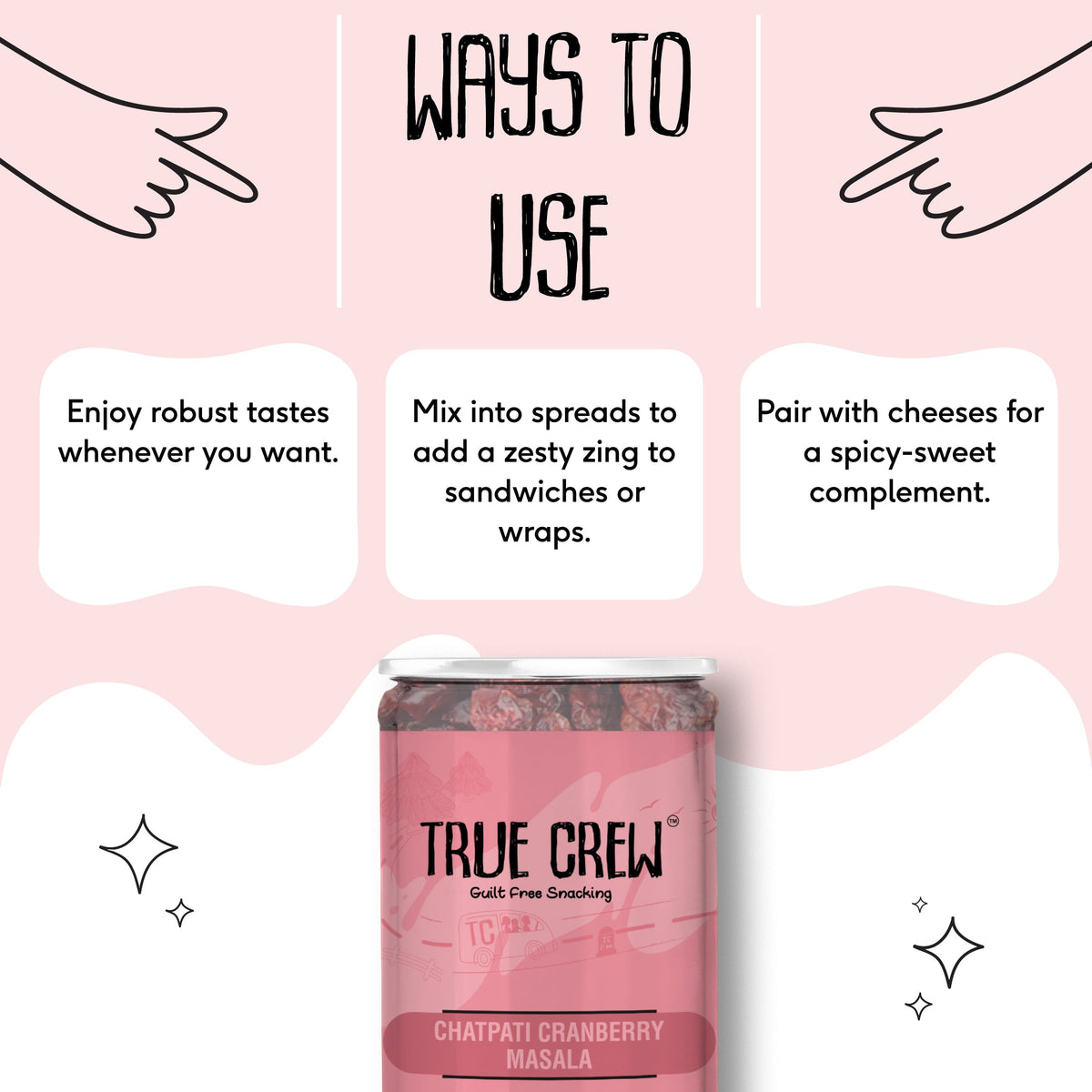 Sri Sri Tattva TRUE CREW Chatpati Cranberry Masala 100 g Jar
