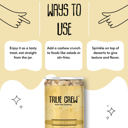 Sri Sri Tattva TRUE CREW Roasted Cashew 120 g Jar