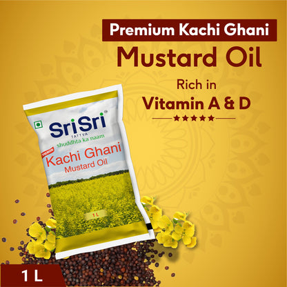 Sri Sri Tattva Premium Kachi Ghani Mustard Oil Pouch