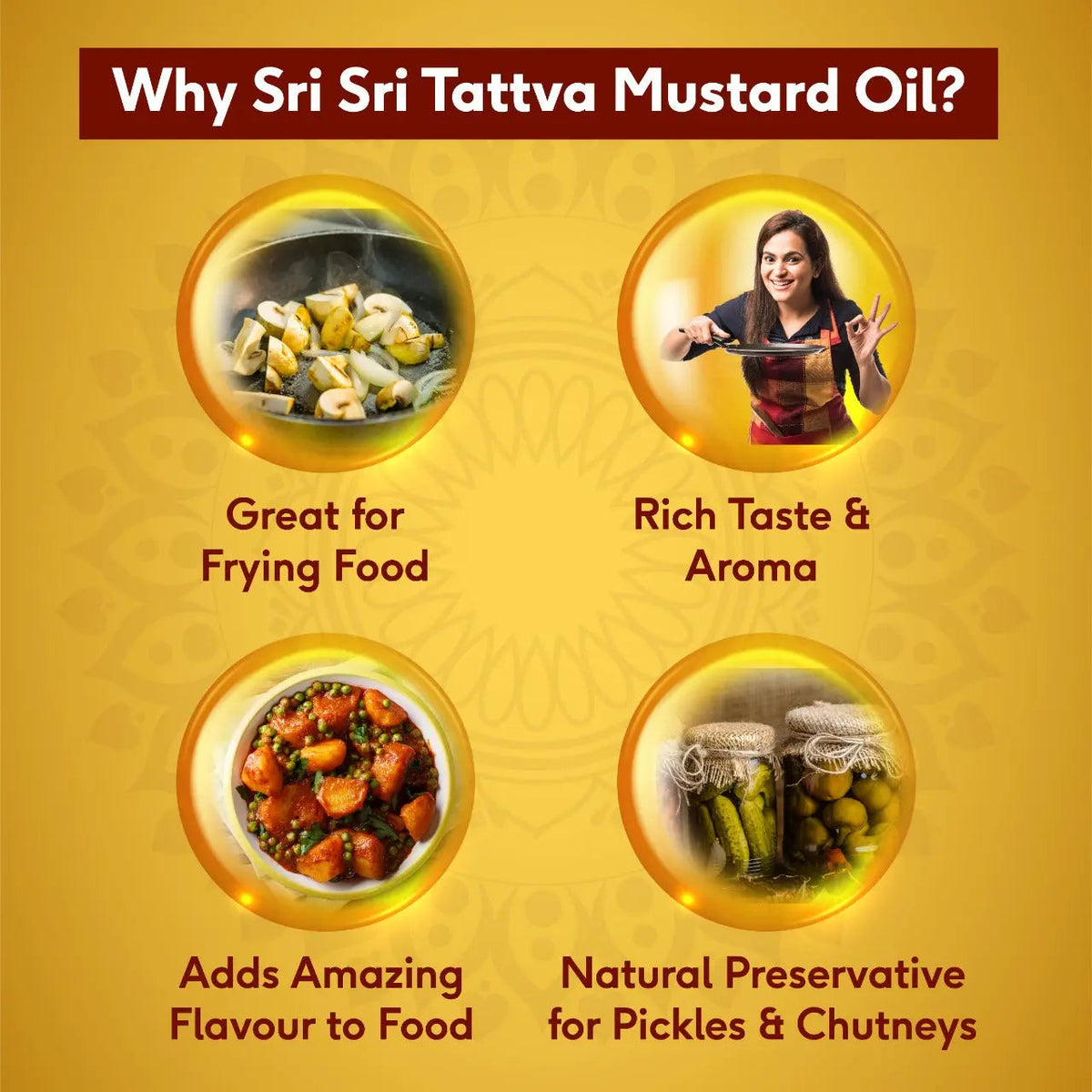 Sri Sri Tattva Premium Kachi Ghani Mustard Oil Pouch