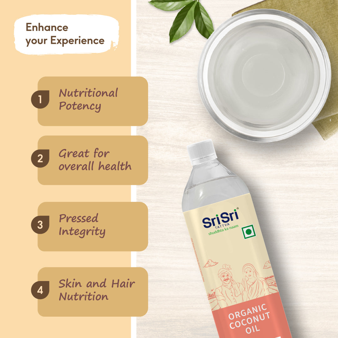 Sri Sri Tattva Organic Coconut Oil Bottle