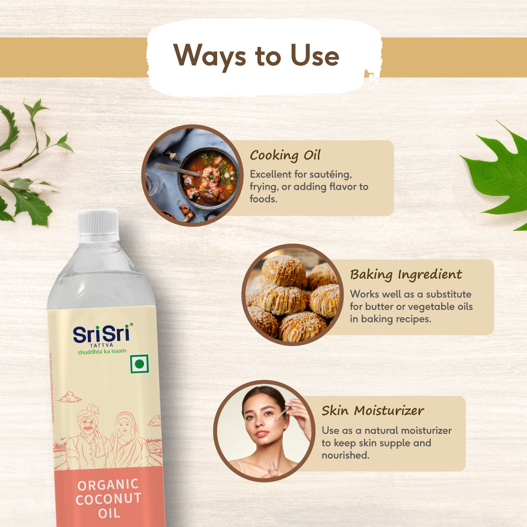 Sri Sri Tattva Organic Coconut Oil Bottle