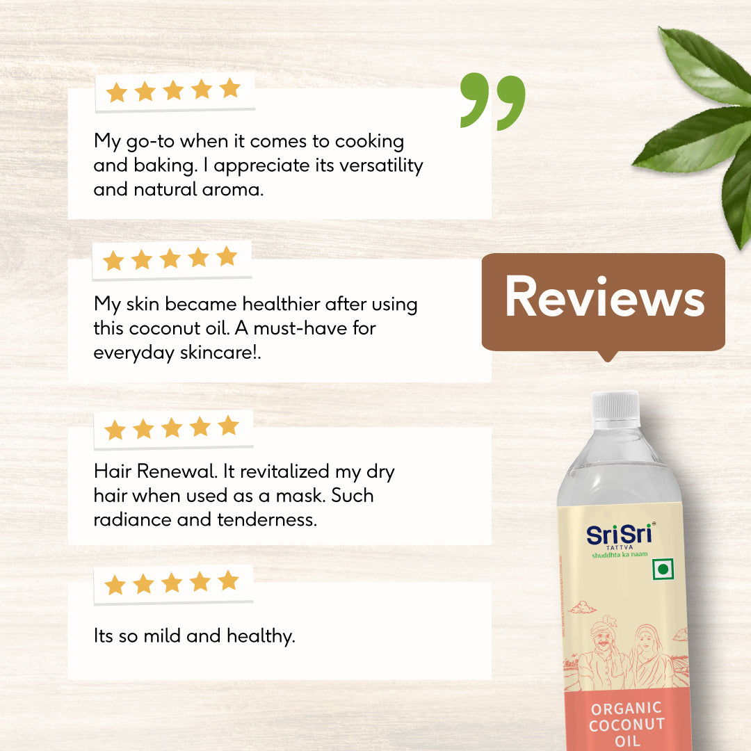 Sri Sri Tattva Organic Coconut Oil Bottle