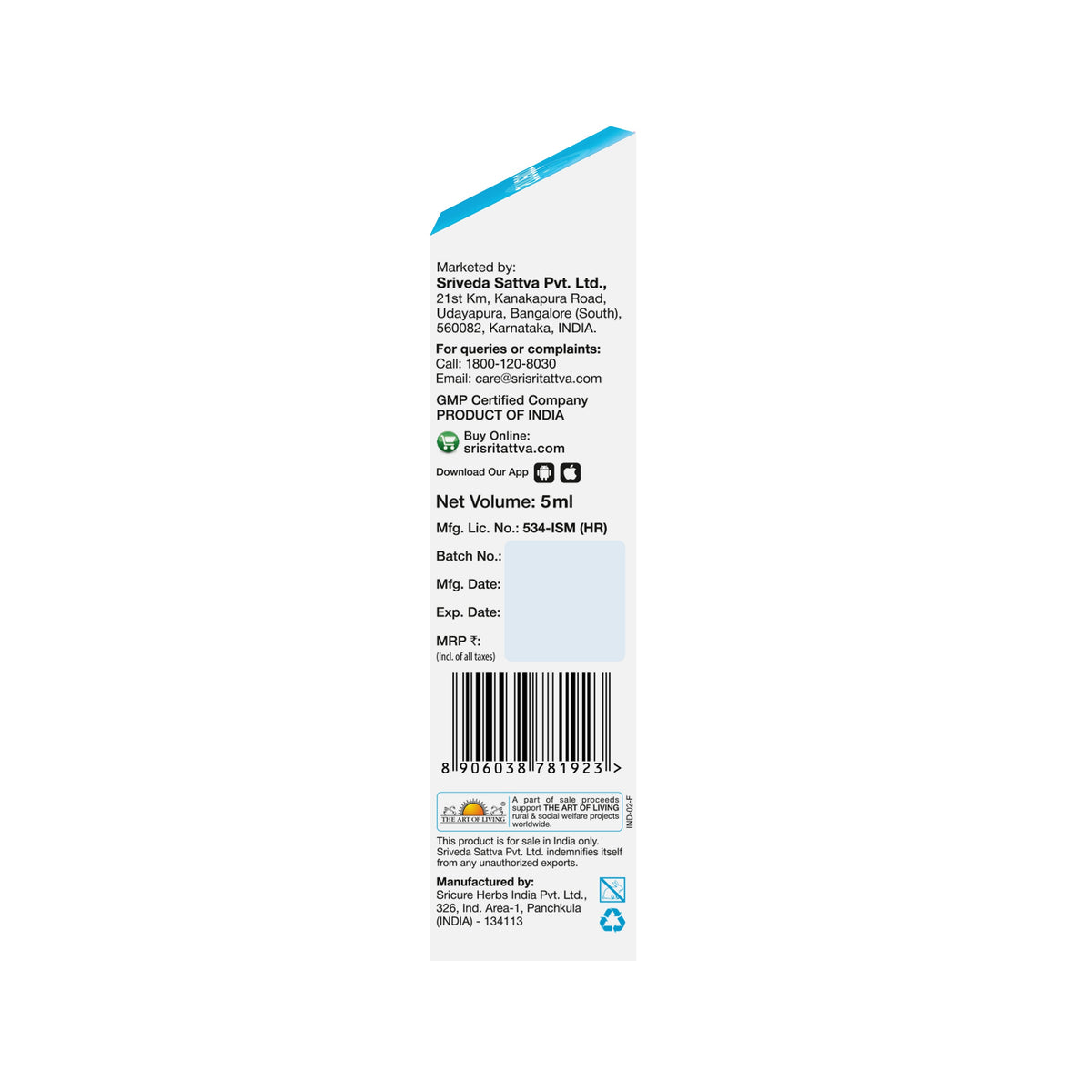 Sri Sri Tattva Srinetra Eye Drops