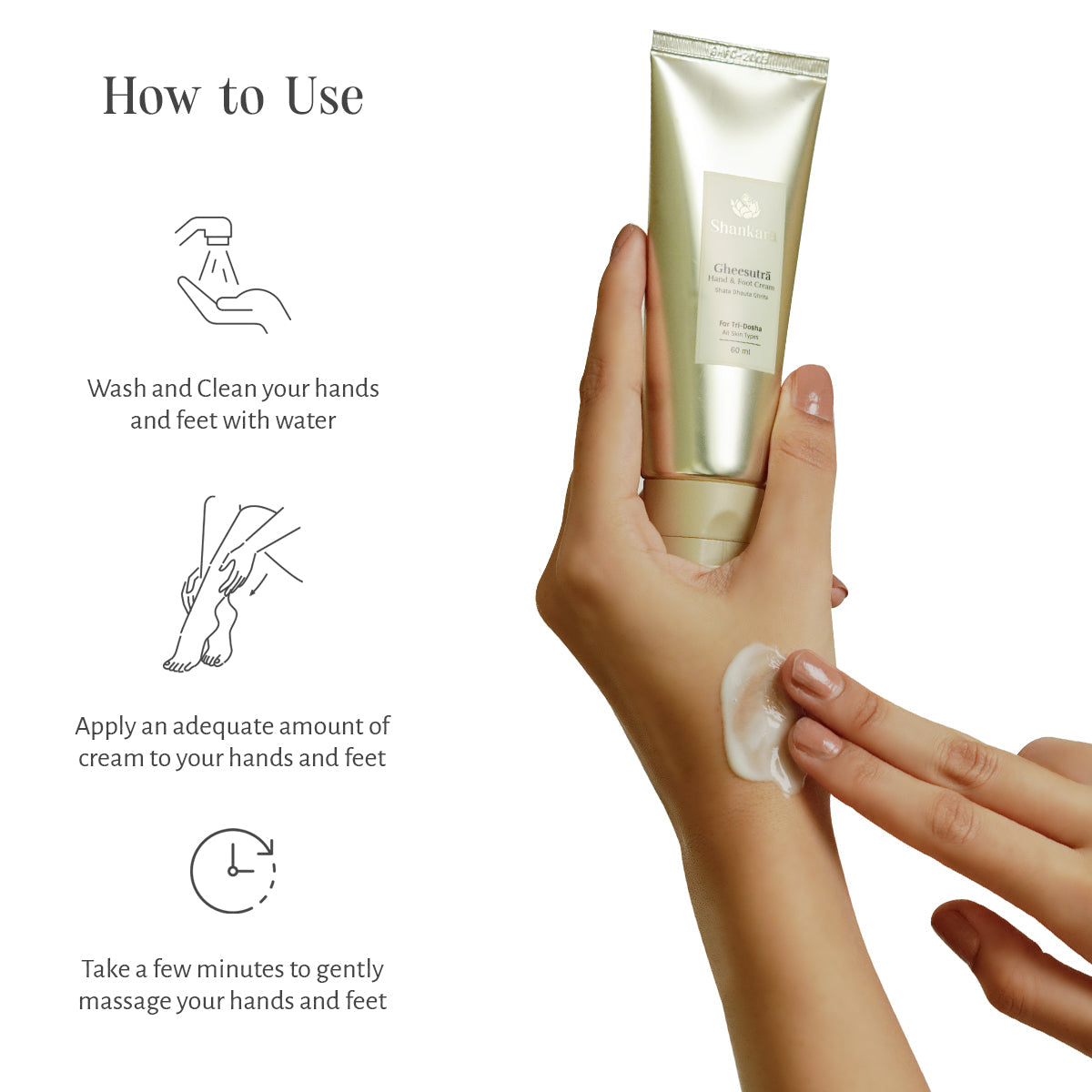 Shankara Naturals Gheesutrā Hand and Foot Cream