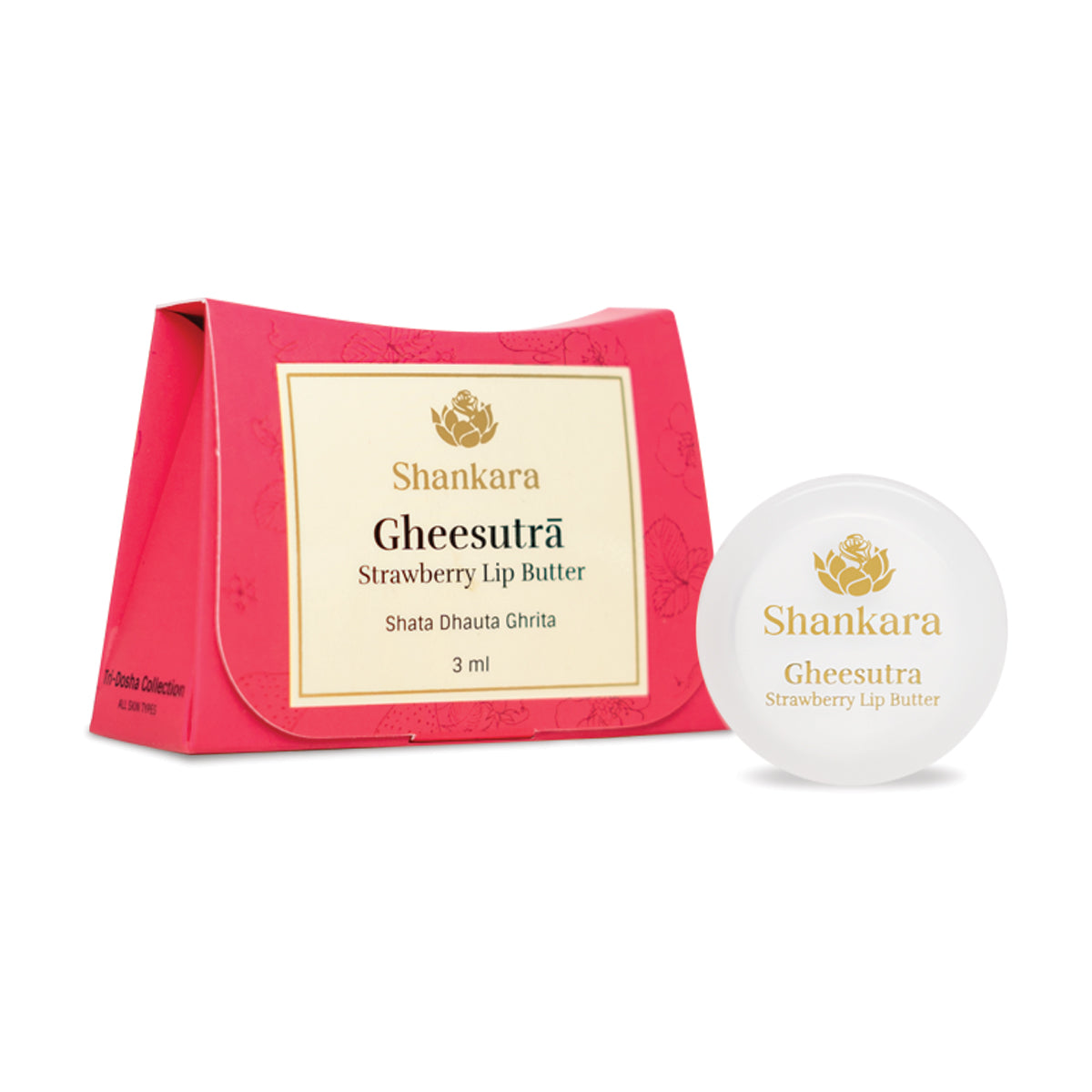 Shankara Naturals Gheesutrā Strawberry Lip Butter