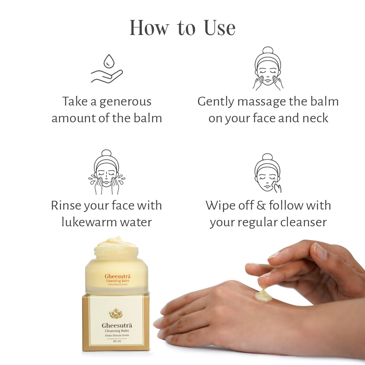 Shankara Naturals Gheesutrā Cleansing Balm