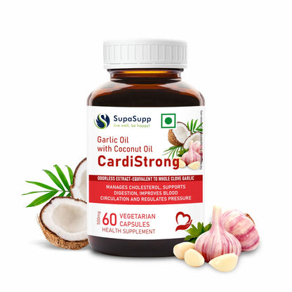 Sri Sri Tattva SupaSupp Garlic Oil With Coconut Oil, CardiStrong
