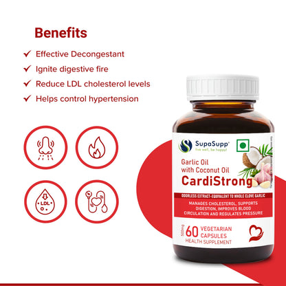 Sri Sri Tattva SupaSupp Garlic Oil With Coconut Oil, CardiStrong