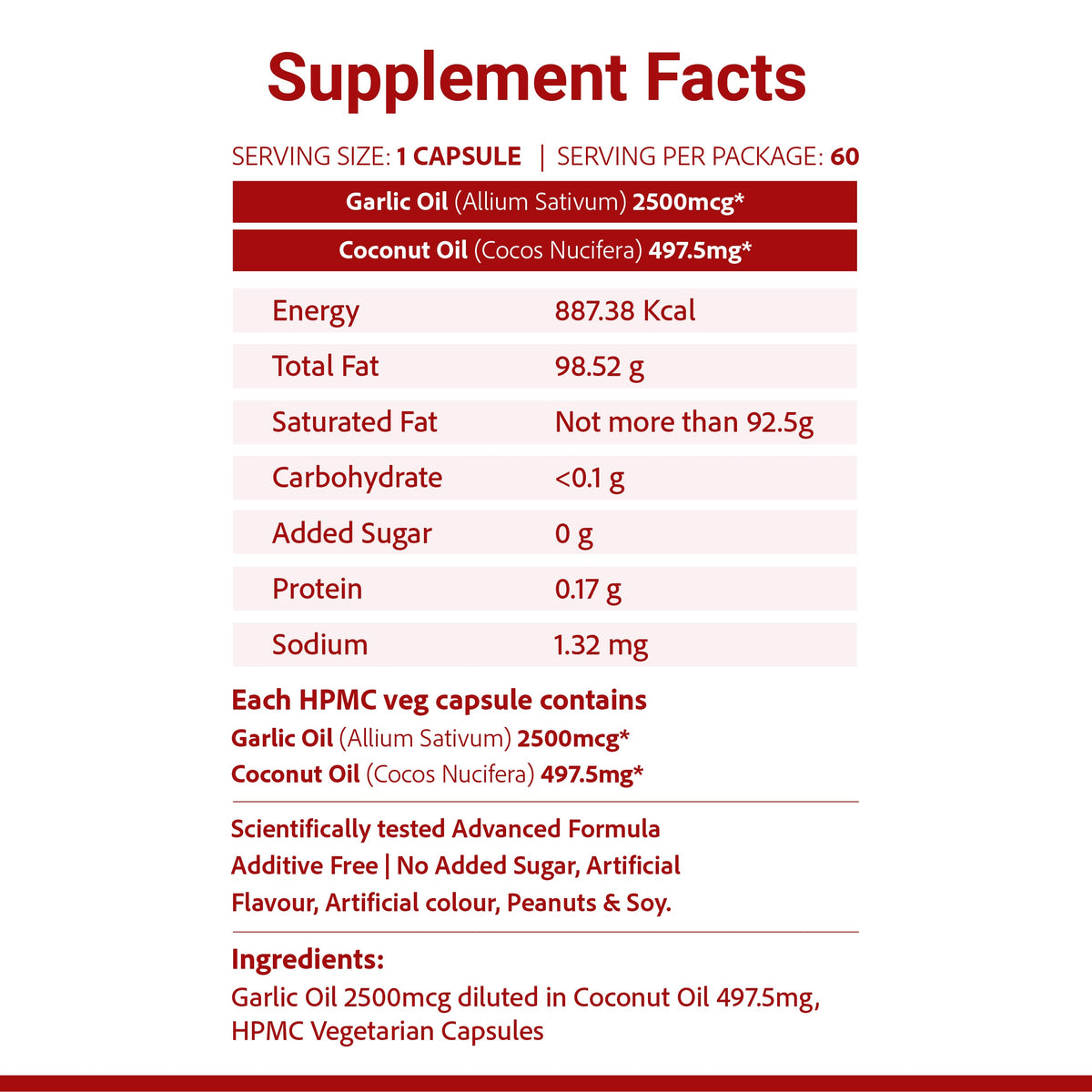 Sri Sri Tattva SupaSupp Garlic Oil With Coconut Oil, CardiStrong