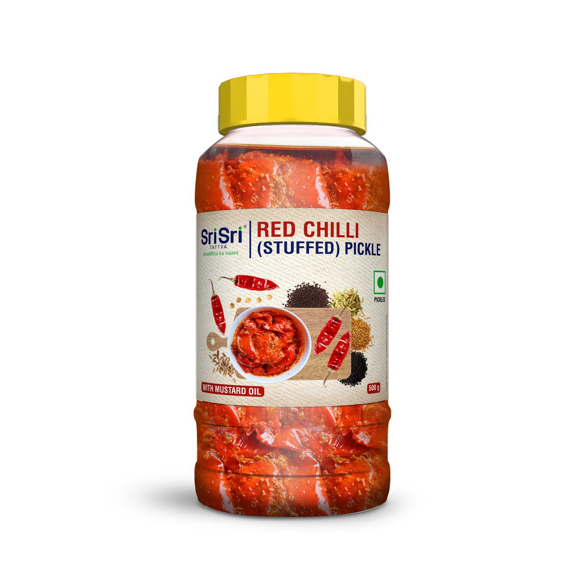 Sri Sri Tattva Red Chilli (Stuffed) Pickle