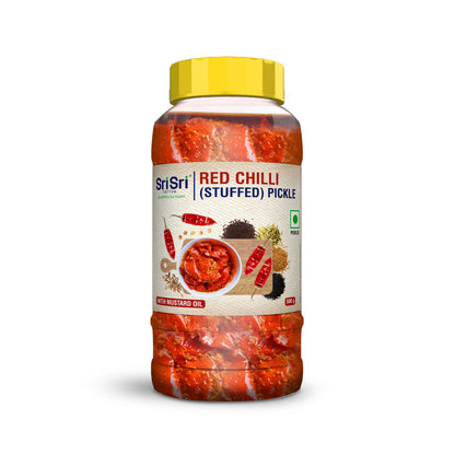 Sri Sri Tattva Red Chilli (Stuffed) Pickle