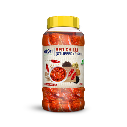 Sri Sri Tattva Red Chilli (Stuffed) Pickle