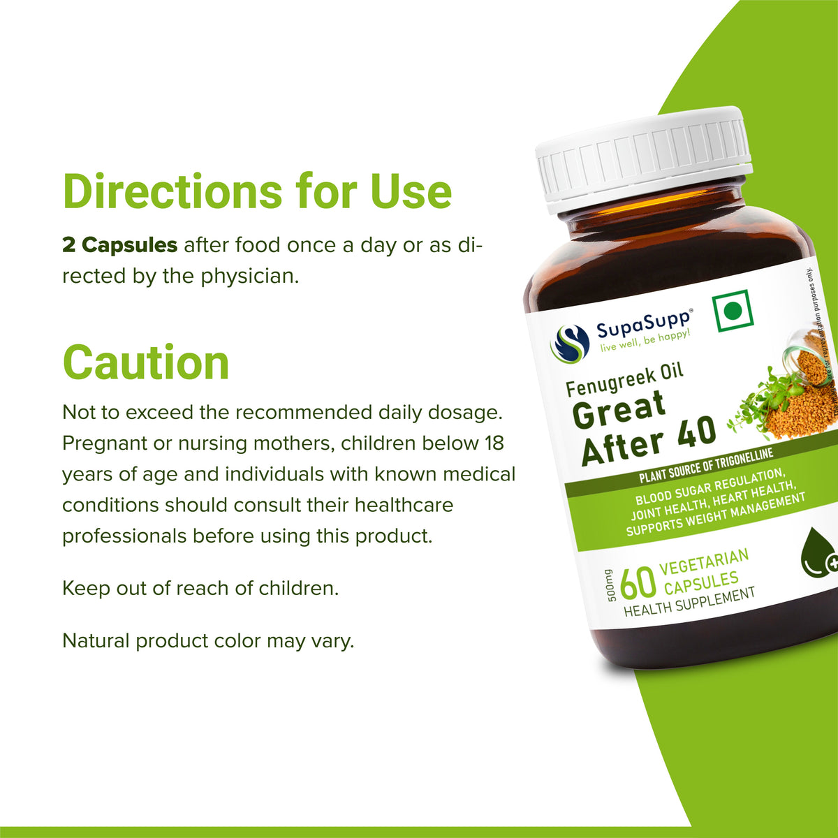 Sri Sri Tattva SupaSupp Fenugreek Oil Great After 40