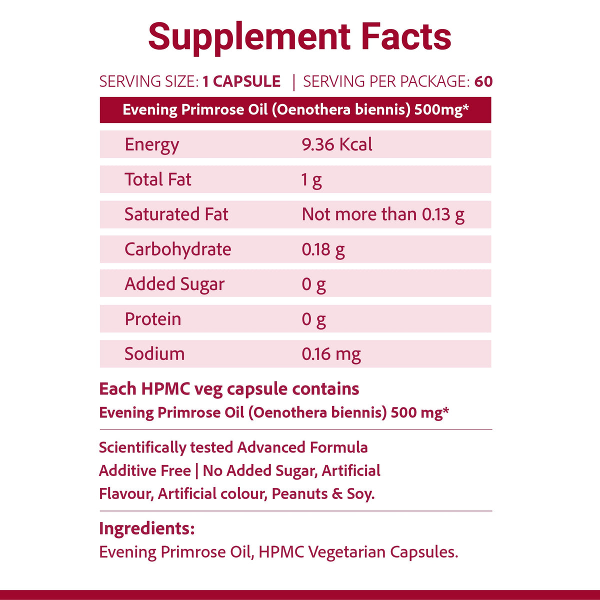 Sri Sri Tattva SupaSupp Evening Primrose Oil
