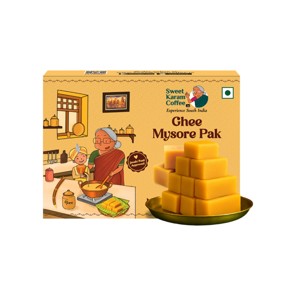Original Ghee Mysore Pak by Sweet Karam Coffee