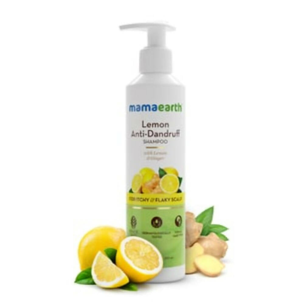Mamaearth Lemon Anti|Dandruff Shampoo For Itchy and Flaky Scalp