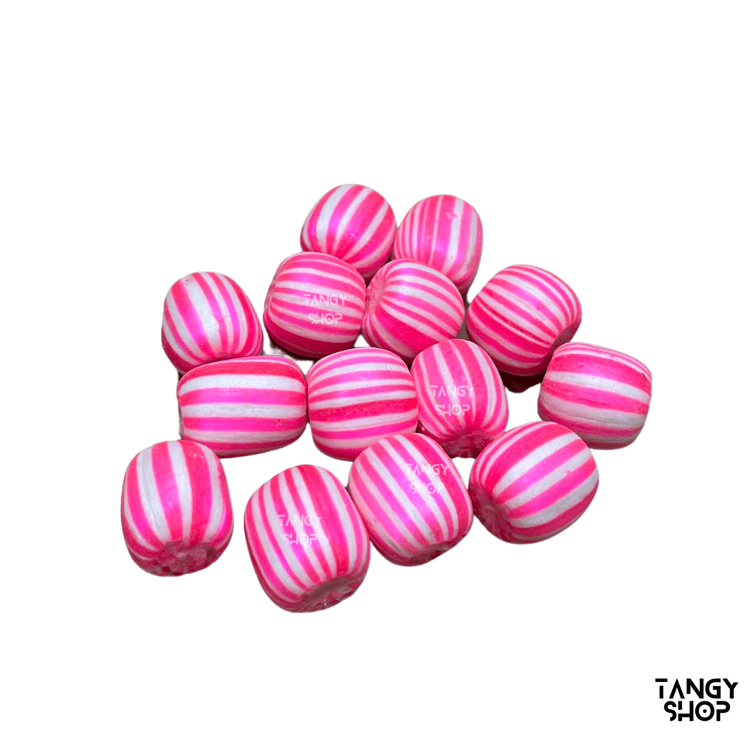 Pink Striped Candy Balls