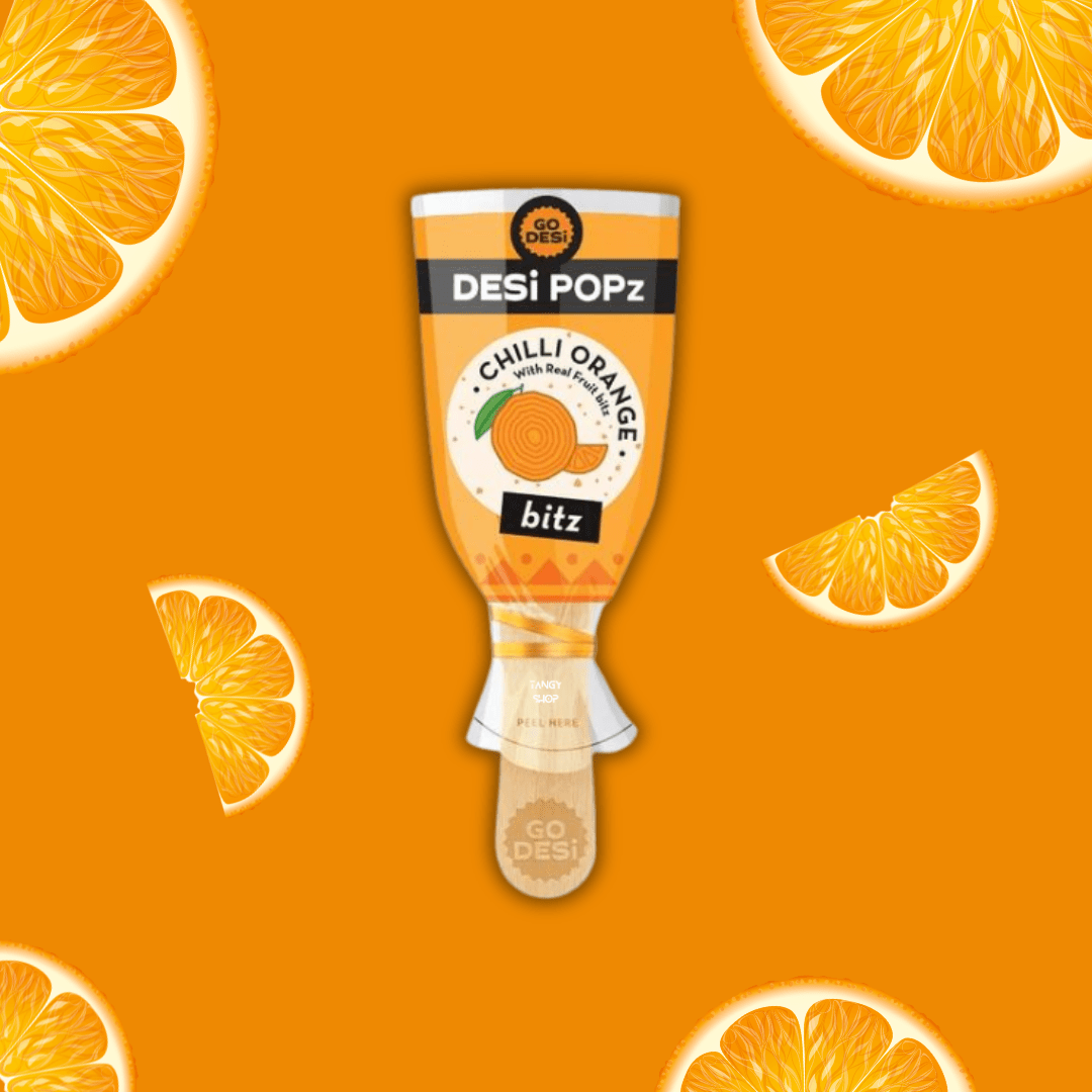 GoDesi Popz Chilli Orange Lolipop