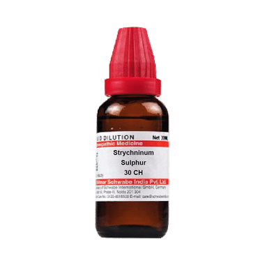 Dr Willmar Schwabe India Strychninum Sulphur Dilution