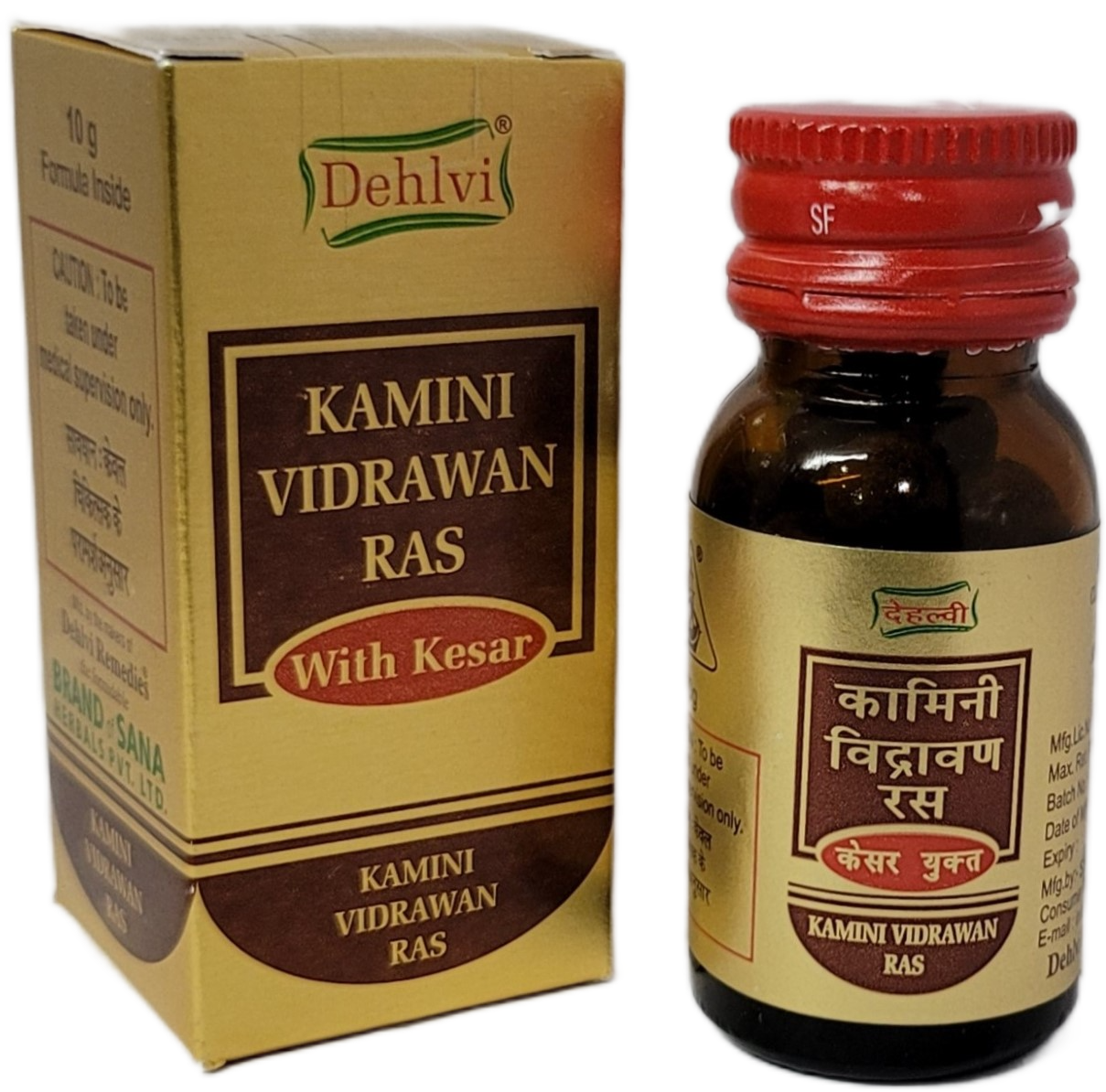 Dehlvi Naturals Kamini Vidrawan Ras with Kesar