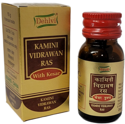 Dehlvi Naturals Kamini Vidrawan Ras with Kesar