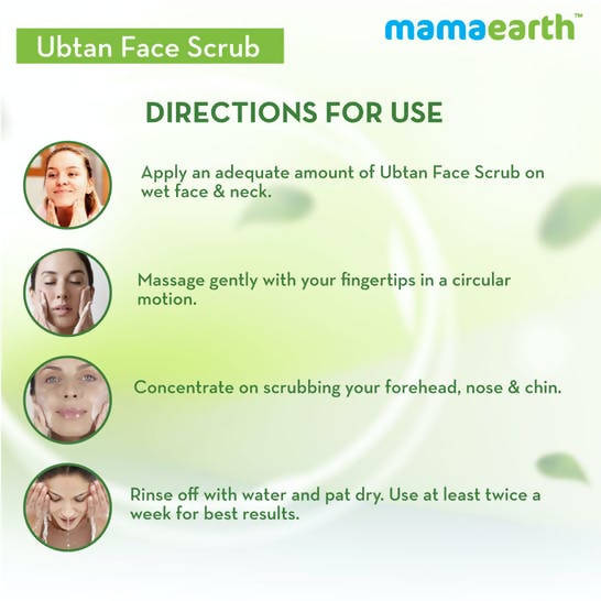 Mamaearth Ubtan Face Scrub with Turmeric and Walnut for Tan Removal