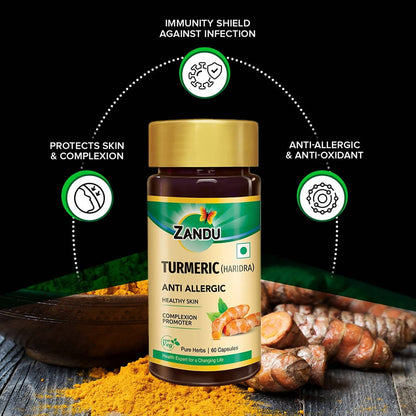 Zandu Turmeric |Haridra Anti Allergic Capsules