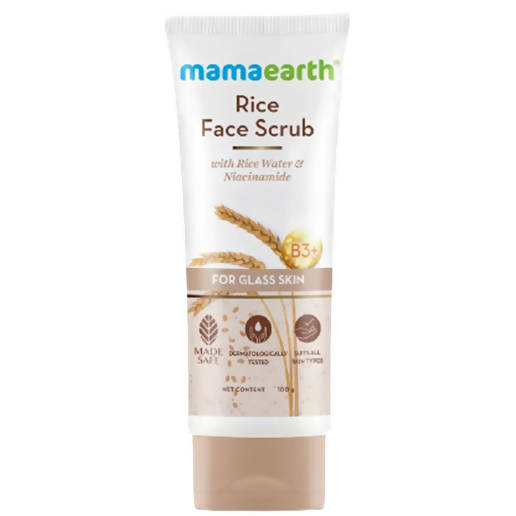 Mamaearth Rice Face Scrub With Rice Water and Niacinamide