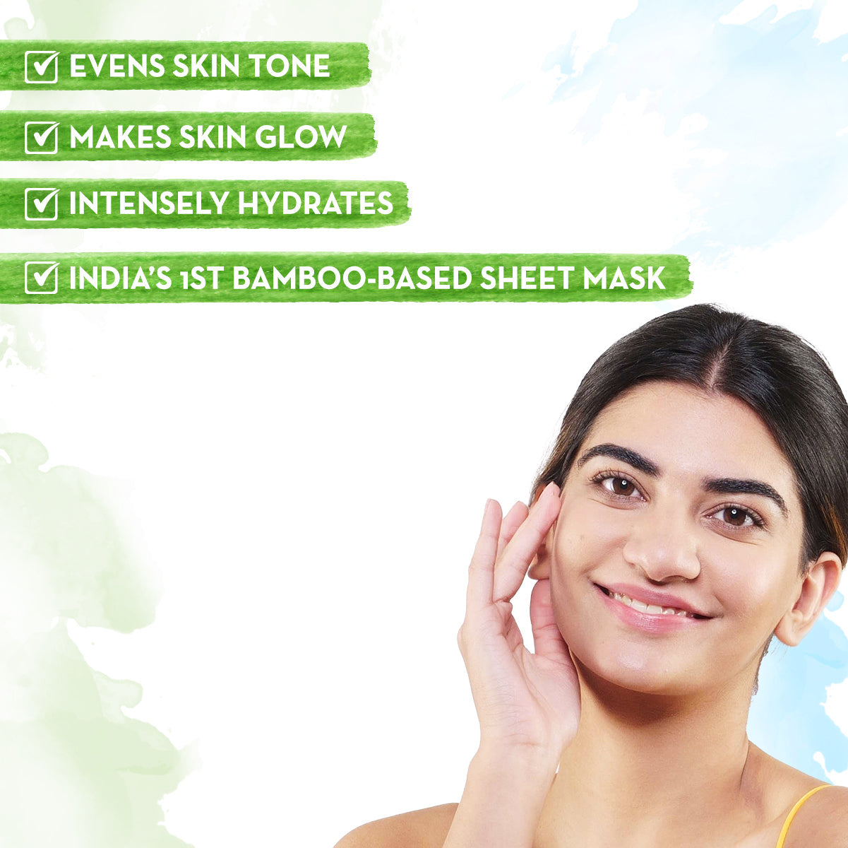 Mamaearth Ubtan Bamboo Sheet Mask with Turmeric & Saffron