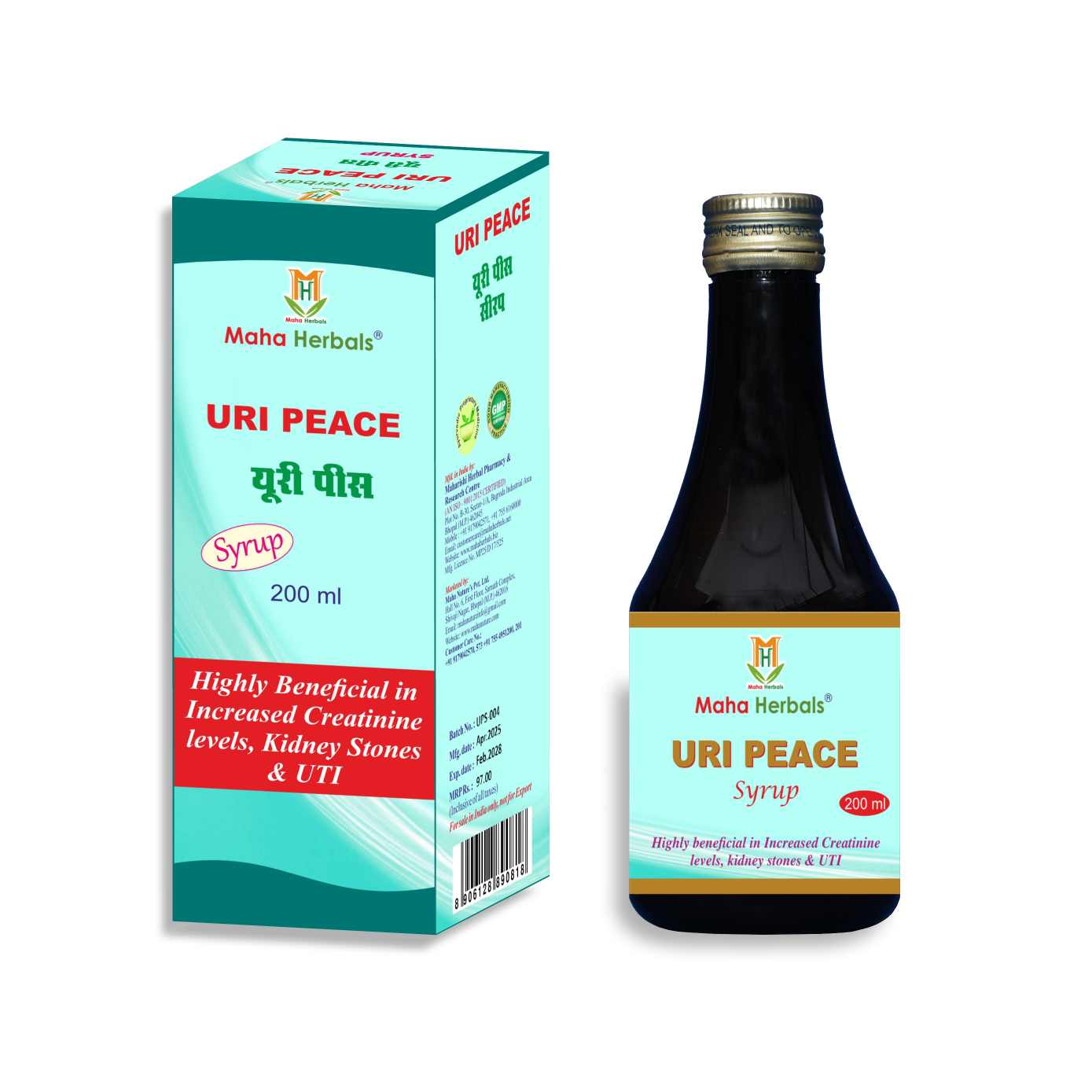 Maha Herbals Uri Peace Syrup