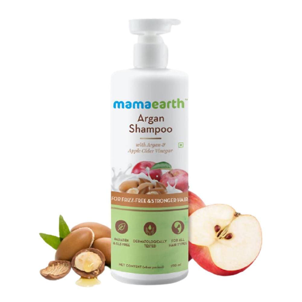 Mamaearth Argan Shampoo For Frizz|Free and Stronger Hair