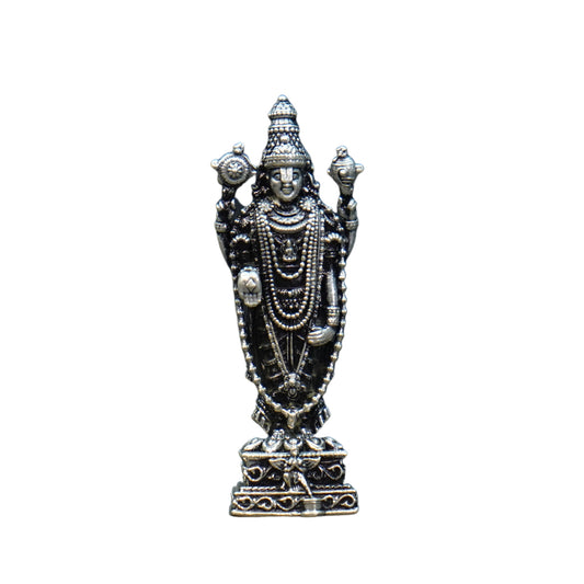 Mahita Collections Pure Silver Antique Venkateshwara Idol Standing 18.92G