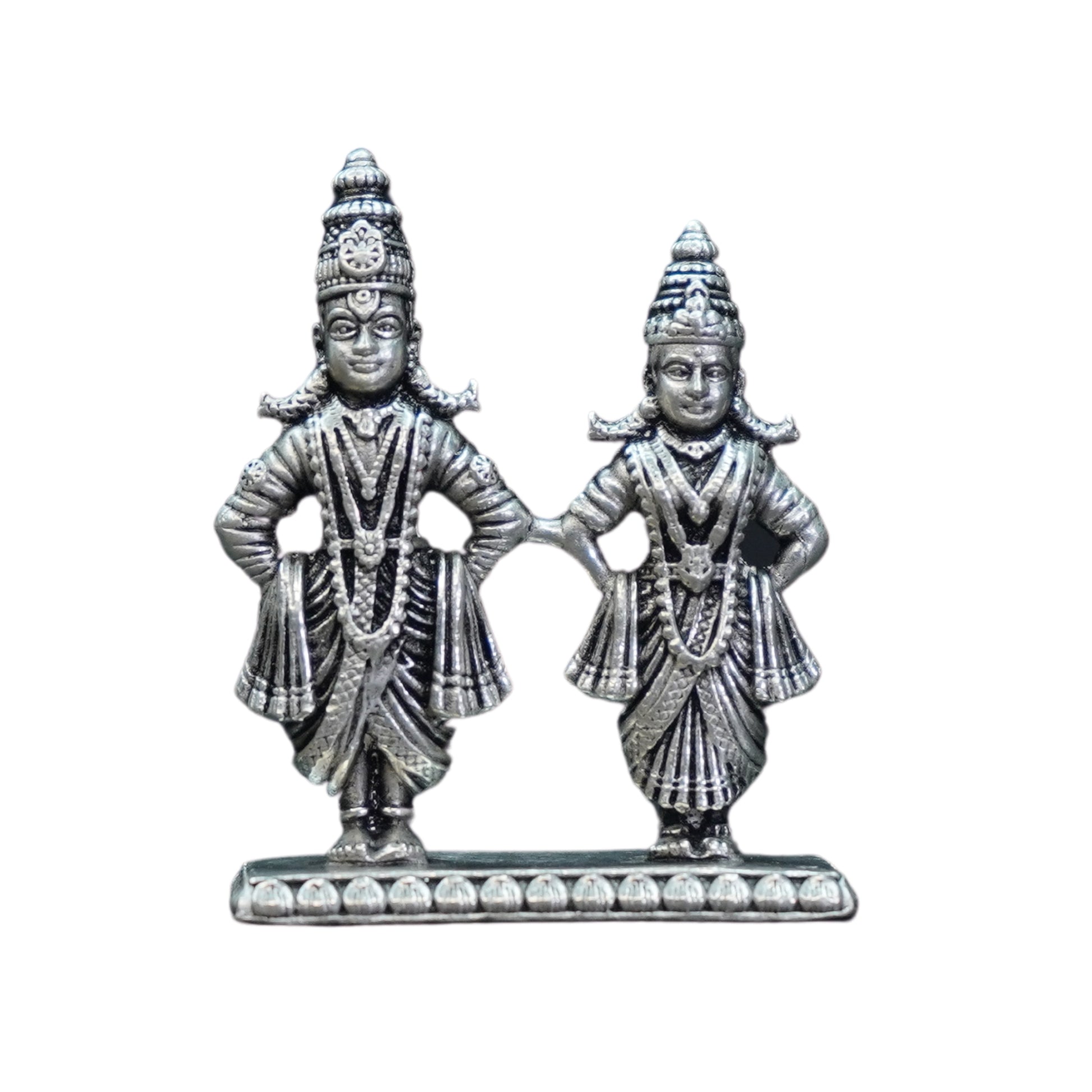 Mahita Collections Pure Silver Antique Vittal Rukmini Idol 24.18G