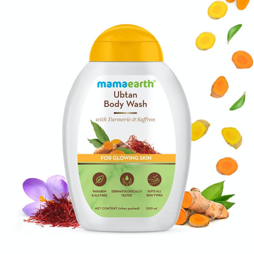 Mamaearth Ubtan Body Wash With Turmeric and Saffron for Glowing Skin