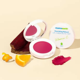 Mamaearth Nourishing Natural Lip Cheek and Eye Tint With Vitamin C and Beetroot|Beet Red