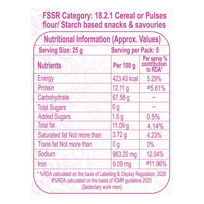 Patanjali Roasted Diet Oat Mix. Wasabi