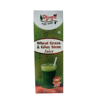 Gurukul Ayurved Pharmacy Wheatgrass and Giloy Stem Juice