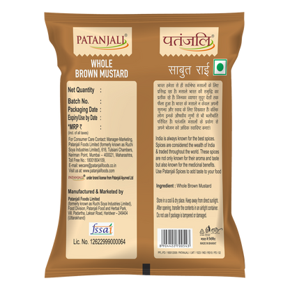 Patanjali Whole Brown Mustard (Rai)