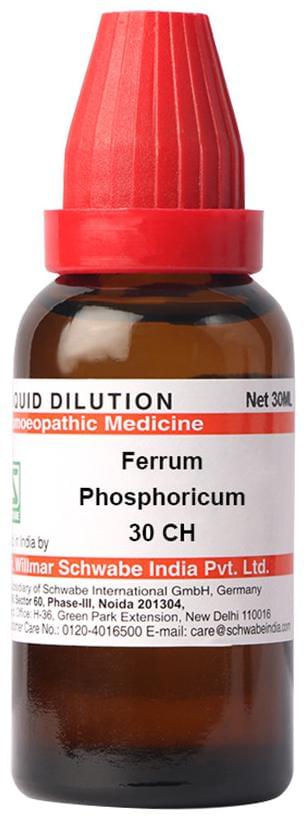 Dr Willmar Schwabe India Ferrum Phosphoricum Dilution 30 CH