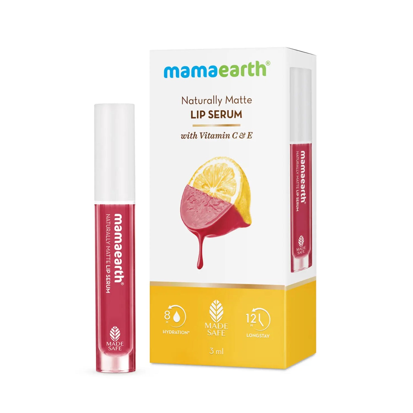 Mamaearth Naturally Matte Lip Serum-Candylicious Nude 3ml