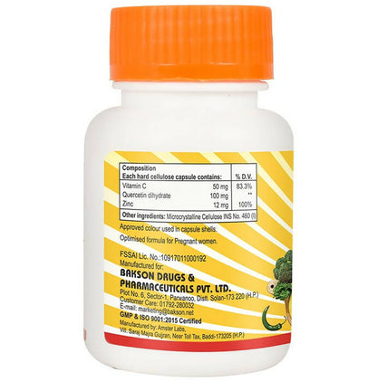 Bakson's Vitamin C Plus & Zinc Capsules - PUSHMYCART
