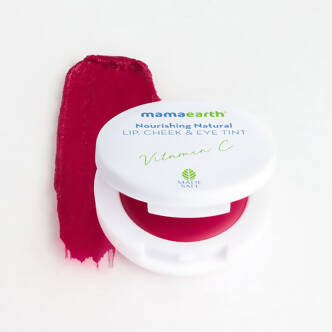 Mamaearth Nourishing Natural Lip Cheek and Eye Tint With Vitamin C and Beetroot|Beet Red