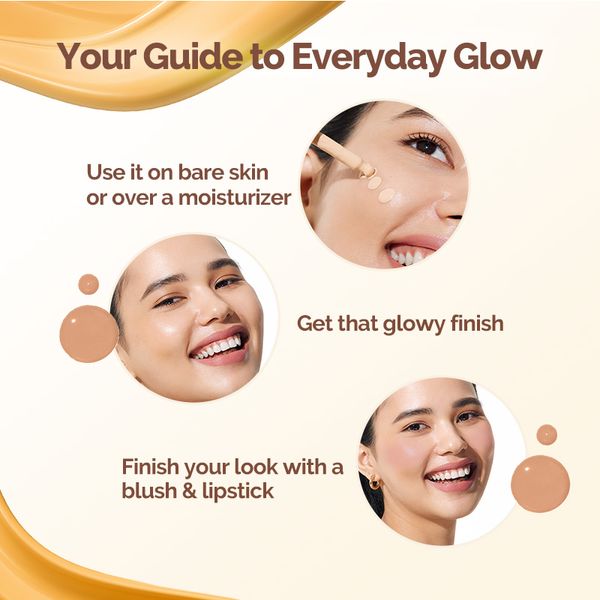 Mamaearth Hydra|Glow CC Serum With Vitamin C and Hyaluronic Acid|Peach